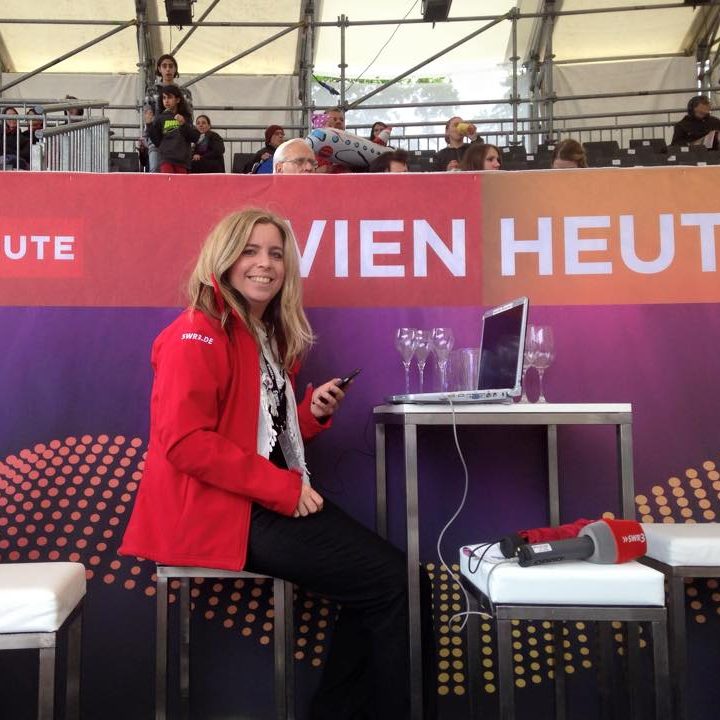 Christine Helmeke beim Eurovision Song Contest in Wien